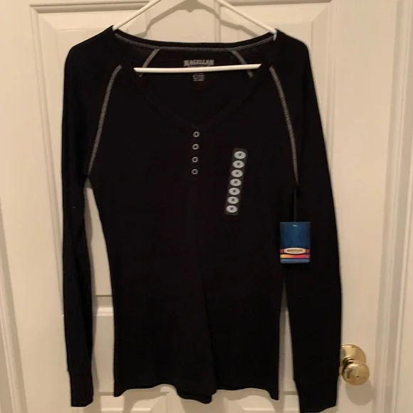 Magellan Outdoors Tops Nwt Black Thermal For Women Poshmark